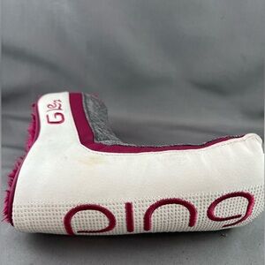 Ping Le2 White and Red  Blade Golf Putter Headcover.